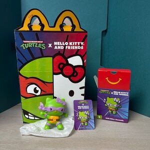 2025 McDonalds TMNT Hello Kitty HAPPY MEAL TOY #6 Hello Kitty x Donatello NEW